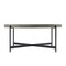 Alaterre Furniture Brookline 42" Round Wood with Concrete-Coating Coffee Table AWBL42CC - alternate 3